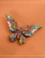 Fashion Blue Cartoon Insect Butterfly Crystal Brooch