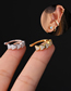 Fashion Gold Geometric Metal Ear Bone Clip Single