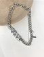 Fashion Silver Rhinestone Chain Necklace