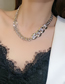 Fashion Silver Rhinestone Chain Necklace