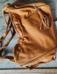 Fashion Ginger Pu Tassel Shoulder Messenger Bag