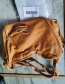 Fashion Ginger Pu Tassel Shoulder Messenger Bag