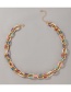 Fashion Mixed Colors Mixed Color Oil Drop Chain Metal Necklace