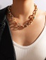 Fashion Mixed Colors Mixed Color Oil Drop Chain Metal Necklace