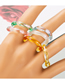 Fashion Mixed Color Suit Transparent Resin Color Ring
