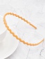 Fashion 6# Frosted Wavy Orange Geometric Wave Frosted Headband