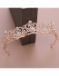 Fashion Gold Color Crown Rhinestone Crystal Headband