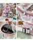 Fashion Pink Canvas Bunny Tie-dye Crossbody Bag