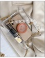 Fashion Transparent Color Transparent Acrylic Thick Chain Cylinder Crossbody Bag
