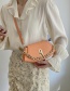 Fashion Orange Acrylic Thick Chain Portable Messenger Bag