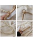 Fashion White Transparent Acrylic Pearl Crossbody Bag