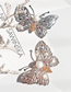 Fashion Gold Color Zircon Butterfly Insect Brooch