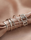 Fashion Silver Color Chain Ring Set