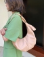 Fashion Pink Pleated Large-capacity Cloud Crossbody Handbag