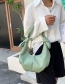 Fashion Green Pleated Large-capacity Cloud Cross-body Handbag