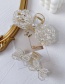 Fashion Small Bow Pearl Bow Woven Crystal Catch