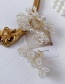 Fashion Small Bow Pearl Bow Woven Crystal Catch