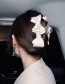 Fashion Champagne Complexion Bow Cross Hair Scratch