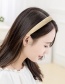 Fashion Pastoral Style Headband-solid Pink Floral Plaid Solid Color Headband