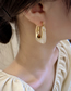 Fashion Milky White Letter U-shaped Earrings