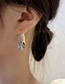Fashion Transparent Color Letter U-shaped Earrings