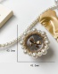 Fashion 3-pearl Crown-white Rhinestone Crown Pearl Airbag Bracket