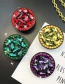 Fashion Round Bracket-broken Diamonds-gold Rhinestone Bracket