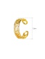 Fashion Imitation Gold Copper C-shaped Non-hole Ear Bone Clip
