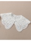 Fashion Section 2 Knitted Wool Embroidery Lace Fake Collar