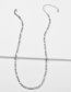 Fashion Silver Color Metal Chain Necklace
