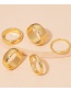 Fashion Suit Plain Ring Metal Ring Set