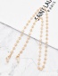 Fashion Square Pearl Chain Metal Pearl Glasses Chain