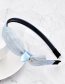 Fashion Navy Frosted Bowknot Children's Net Yarn Rhinestone Headband