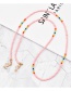 Fashion Blue Rainbow Millet Bead Glasses Chain
