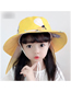 Fashion Orange Children Shawl Print Sun Hat