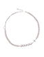 Fashion 2# Pearl Chain Stitching Necklace