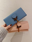 Fashion Blue Small Change Horn Buckle Love Wallet