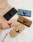 Fashion Black Small Change Horn Buckle Love Wallet