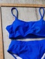 Fashion Royal Blue Split Swimsuit
