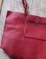 Fashion Red Pu Shoulder Bag