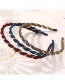 Fashion Bright Silk Yarn-sapphire Blue Shiny Silk Yarn Fine Metal Headband