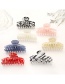 Fashion Marble Red Acetate Keel Hair Clip