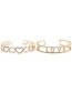 Fashion 5-love Bracelet Copper Inlaid Zircon Open Heart Love Love Roman Numeral Bracelet