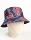 Fashion Yellow And Blue Leaves Cashew Flower Fruit Print Leaf Sun Hat