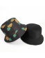 Fashion Avocado Black Fruit Cashew Flower Print Fisherman Hat