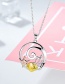 Fashion Color Separation Sterling Silver Starfish Shell Turtle Necklace