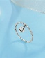 Fashion Silver Oxide Sterling Silver Smiley Ring