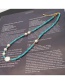 Fashion Blue Turquoise Pearl Necklace