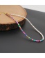 Fashion C Colorful Clay Pearl Necklace