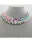 Fashion D Colorful Clay Pearl Necklace